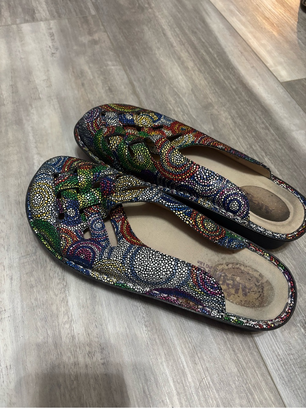 Alegria Multicolor Beaded Slip-On Flats